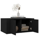 NNEVL Coffee Table Black 80x50x36 cm Engineered Wood