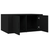 NNEVL Coffee Table Black 80x50x36 cm Engineered Wood