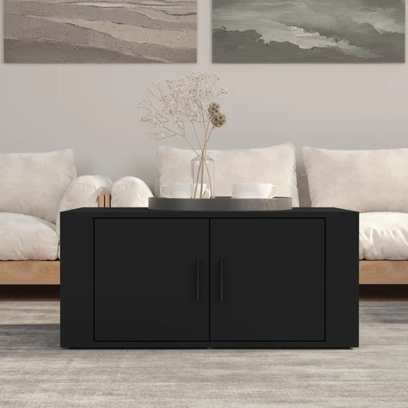 NNEVL Coffee Table Black 80x50x36 cm Engineered Wood