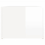 NNEVL Coffee Table High Gloss White 80x50x36 cm Engineered Wood