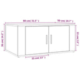 NNEVL Coffee Table Sonoma Oak 80x50x36 cm Engineered Wood
