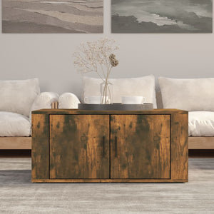 NNEVL Coffee Table Smoked Oak 80x50x36 cm Engineered Wood