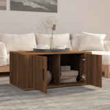 NNEVL Coffee Table Brown Oak 80x50x36 cm Engineered Wood
