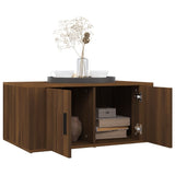 NNEVL Coffee Table Brown Oak 80x50x36 cm Engineered Wood