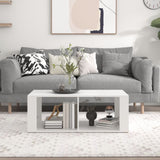 NNEVL Coffee Table White 100x50x36 cm Engineered Wood
