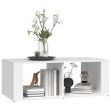 NNEVL Coffee Table White 100x50x36 cm Engineered Wood