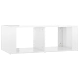 NNEVL Coffee Table High Gloss White 100x50x36 cm Engineered Wood