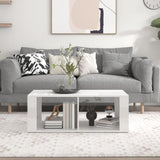 NNEVL Coffee Table High Gloss White 100x50x36 cm Engineered Wood