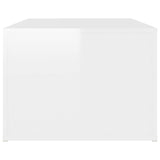 NNEVL Coffee Table High Gloss White 100x50x36 cm Engineered Wood