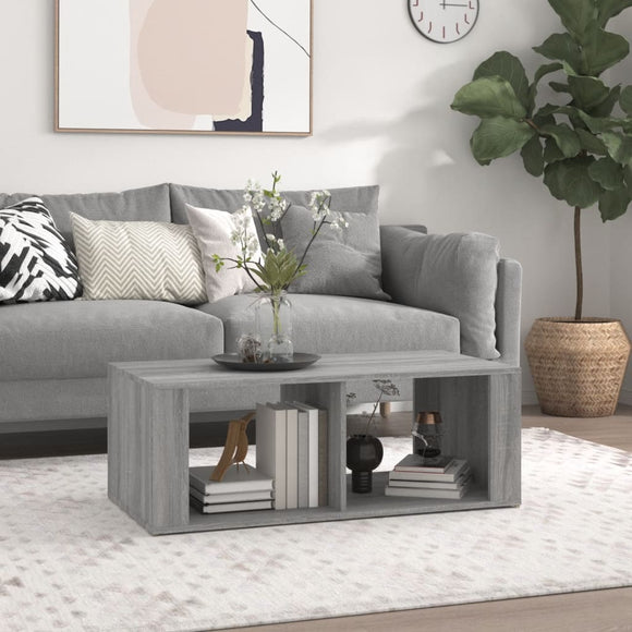 NNEVL Coffee Table Grey Sonoma 100x50x36 cm Engineered Wood