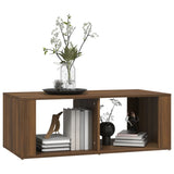 NNEVL Coffee Table Brown Oak 100x50x36 cm Engineered Wood