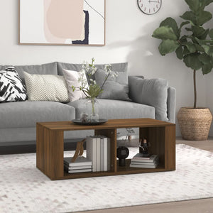 NNEVL Coffee Table Brown Oak 100x50x36 cm Engineered Wood