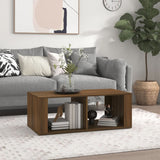 NNEVL Coffee Table Brown Oak 100x50x36 cm Engineered Wood