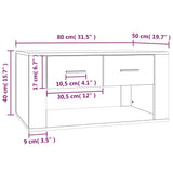NNEVL Coffee Table Sonoma Oak 80x50x40 cm Engineered Wood