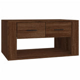 NNEVL Coffee Table Brown Oak 80x50x40 cm Engineered Wood