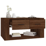 NNEVL Coffee Table Brown Oak 80x50x40 cm Engineered Wood