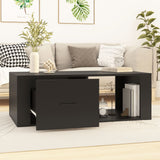 NNEVL Coffee Table Black 100x50.5x35 cm Engineered Wood