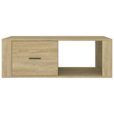 NNEVL Coffee Table Sonoma Oak 100x50.5x35 cm Engineered Wood