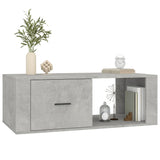 NNEVL Coffee Table Concrete Grey 100x50.5x35 cm Engineered Wood