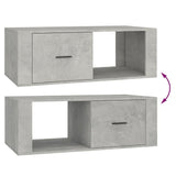 NNEVL Coffee Table Concrete Grey 100x50.5x35 cm Engineered Wood