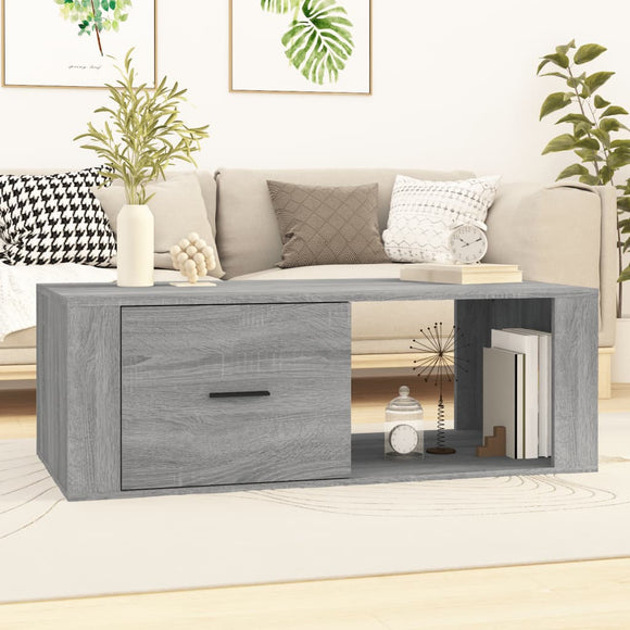 NNEVL Coffee Table Grey Sonoma 100x50.5x35 cm Engineered Wood