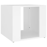 NNEVL Bedside Table White 41x40x36 cm Engineered Wood