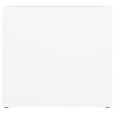 NNEVL Bedside Table White 41x40x36 cm Engineered Wood