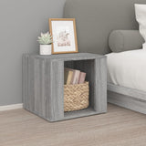 NNEVL Bedside Table Grey Sonoma 41x40x36 cm Engineered Wood