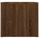 NNEVL Bedside Table Brown Oak 41x40x36 cm Engineered Wood