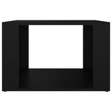 NNEVL Bedside Table Black 57x55x36 cm Engineered Wood