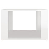 NNEVL Bedside Table High Gloss White 57x55x36 cm Engineered Wood