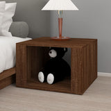NNEVL Bedside Table Brown Oak 57x55x36 cm Engineered Wood