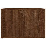 NNEVL Bedside Table Brown Oak 57x55x36 cm Engineered Wood