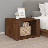 NNEVL Bedside Table Brown Oak 57x55x36 cm Engineered Wood