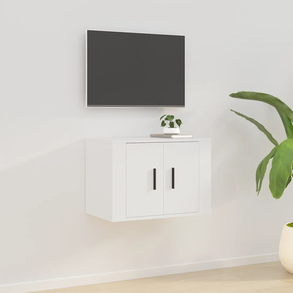 NNEVL Wall Mounted TV Cabinet White 57x34.5x40 cm