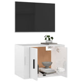 NNEVL Wall Mounted TV Cabinet High Gloss White 57x34.5x40 cm