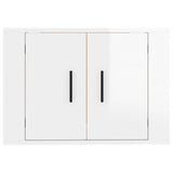 NNEVL Wall Mounted TV Cabinet High Gloss White 57x34.5x40 cm