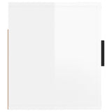 NNEVL Wall Mounted TV Cabinet High Gloss White 57x34.5x40 cm
