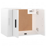 NNEVL Wall Mounted TV Cabinet High Gloss White 57x34.5x40 cm