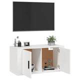 NNEVL Wall Mounted TV Cabinet White 80x34.5x40 cm