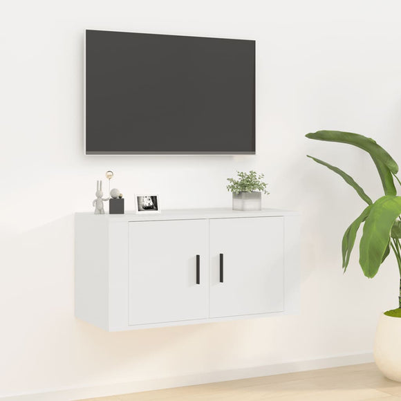 NNEVL Wall Mounted TV Cabinet White 80x34.5x40 cm