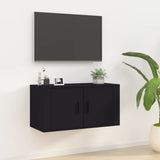 NNEVL Wall Mounted TV Cabinet Black 80x34.5x40 cm