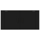 NNEVL Wall Mounted TV Cabinet Black 80x34.5x40 cm