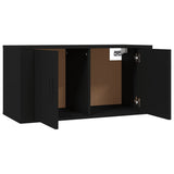 NNEVL Wall Mounted TV Cabinet Black 80x34.5x40 cm