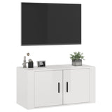 NNEVL Wall Mounted TV Cabinet High Gloss White 80x34.5x40 cm