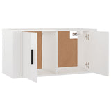 NNEVL Wall Mounted TV Cabinet High Gloss White 80x34.5x40 cm