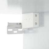 NNEVL Wall Mounted TV Cabinet High Gloss White 80x34.5x40 cm