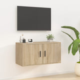 NNEVL Wall Mounted TV Cabinet Sonoma Oak 80x34.5x40 cm