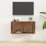NNEVL Wall Mounted TV Cabinet Smoked Oak 80x34.5x40 cm