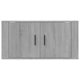 NNEVL Wall Mounted TV Cabinet Grey Sonoma 80x34.5x40 cm